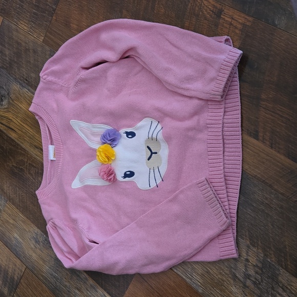 Gymboree bunny sweater and egg skirt size 4T pink and multi - Picture 4 of 5